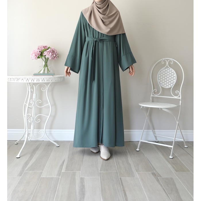 Hifa Çıtçıtlı Abaya Mint