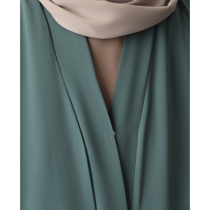 Hifa Çıtçıtlı Abaya Mint