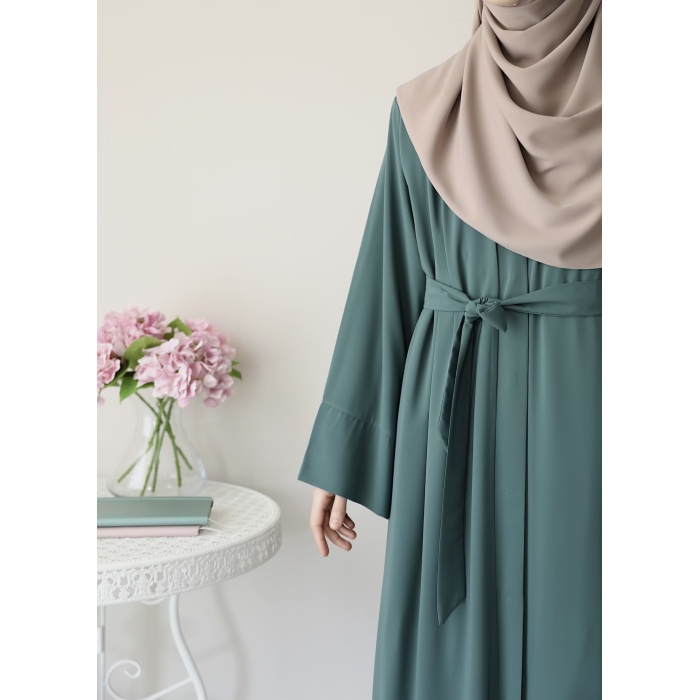 Hifa Çıtçıtlı Abaya Mint