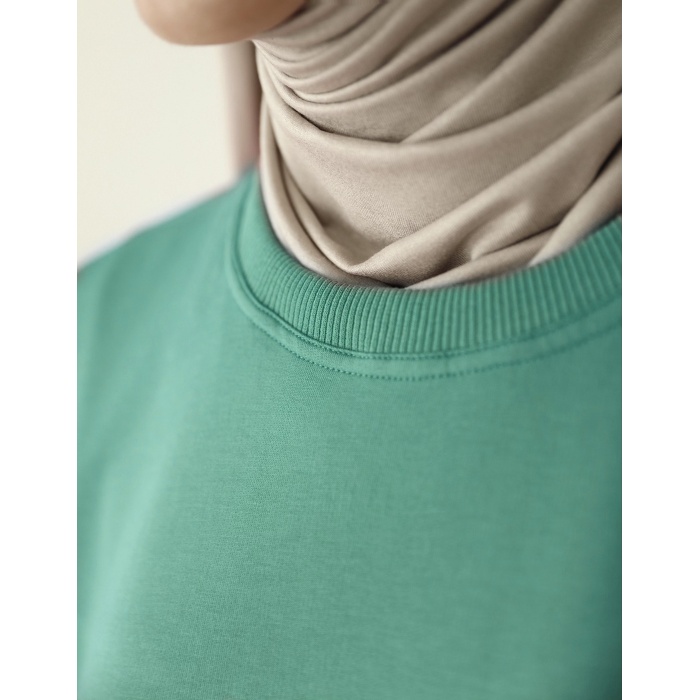 Oversize Sweat Elbise Mint