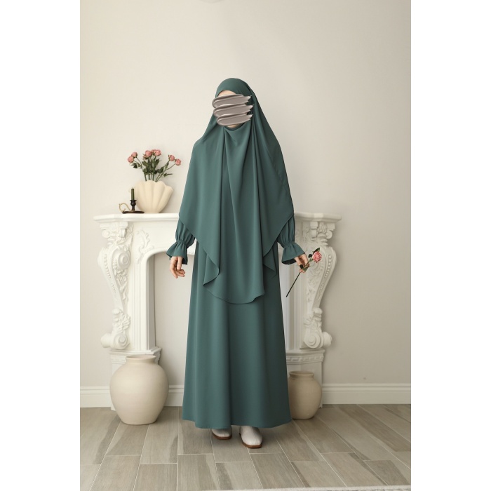 Sufleli Elbise Mint