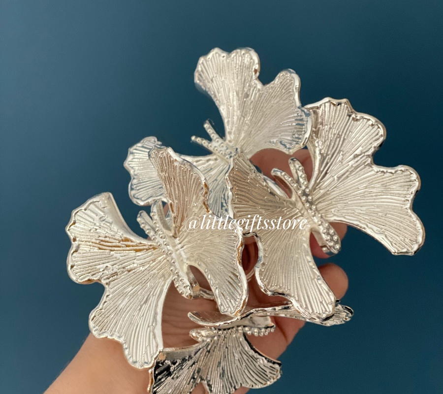 BUTTERFLY DECOR 4PCS NAPKIN RING