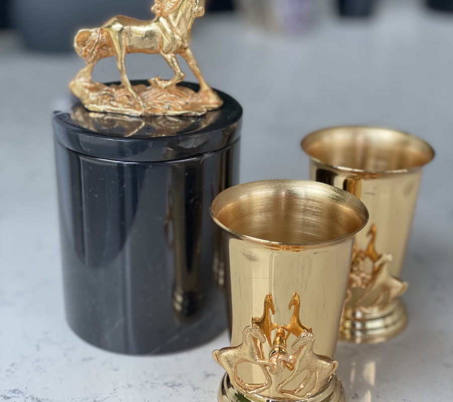 HORSE DECOR MINI VASE/SPOON HOLDER