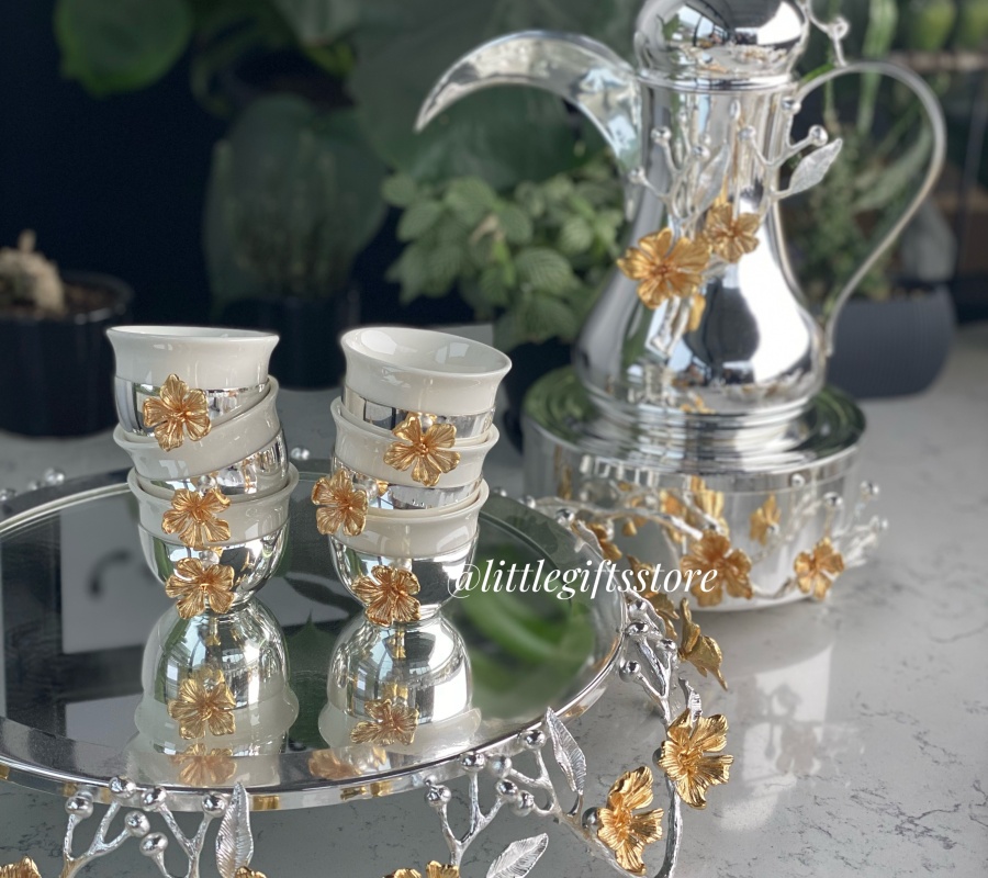 FLOWER DECOR COFFEE POT