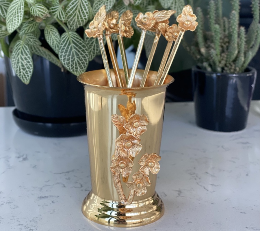 FLOWER DECOR MINI VASE / SPOON HOLDER