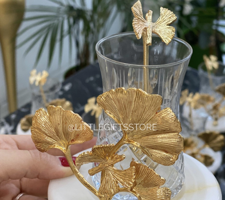 GINGKO DECOR MARBLE 6PCS TEA CUPS