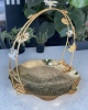 BUTTERFLY DECOR BIG ROUND BASKET