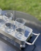 LINE DECOR JUICE GLASS WITH TRAY