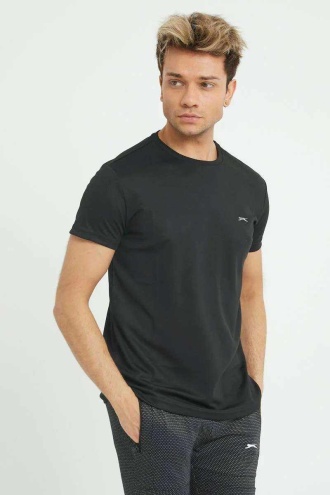 Slazenger REPUBLIC Erkek T-Shirt Siyah