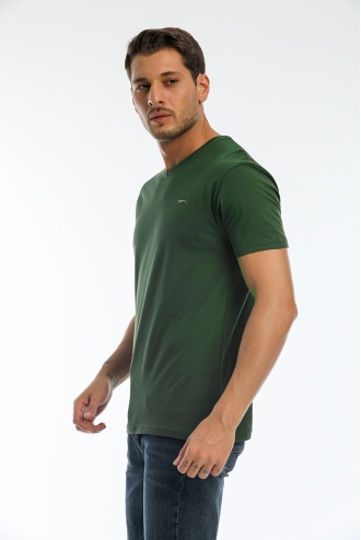 Slazenger Sargon Erkek T-shirt K.Yeşil