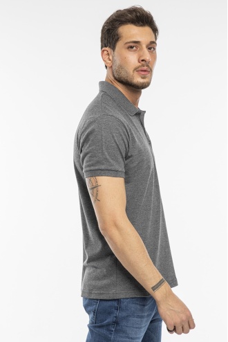 Slazenger Salvator Polo Yaka Erkek T-shirt Antrasit