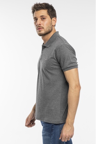 Slazenger Salvator Polo Yaka Erkek T-shirt Antrasit