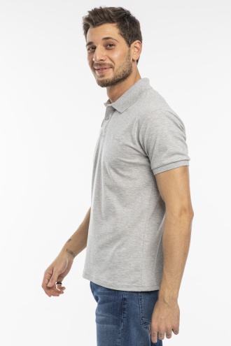 Slazenger Salvator Polo Yaka Erkek T-shirt Gri