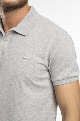 Slazenger Salvator Polo Yaka Erkek T-shirt Gri