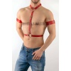 Pazu Harness Detaylı Seksi Erkek Deri Harness Takım