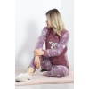 Peluş Polar Pijama Takımı Lilagri