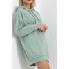 Oversize Kapşonlu Sweat Mint