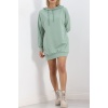 Oversize Kapşonlu Sweat Mint