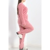 Battal Polar Pijama Takımı Pembe1