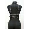 Püskül ve Deri Büstiyer Harness, Püsküllü Clubwear, Deri Büstiyer