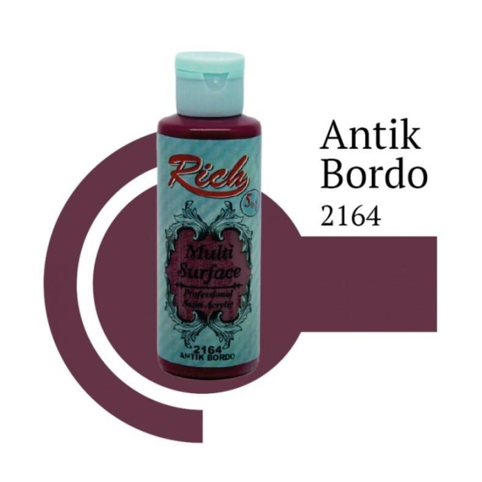 Rich Multi Surface 2164 Antik Bordo Akrilik Boya 120 cc