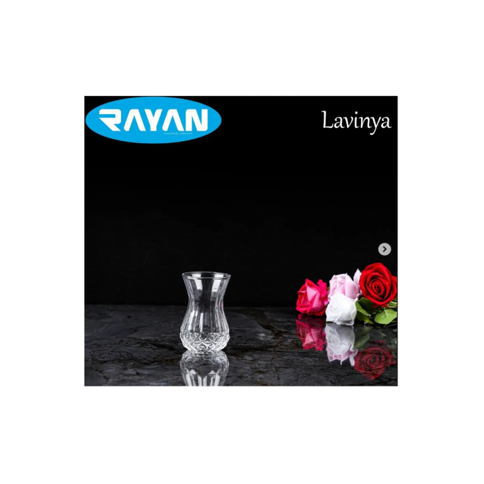 Lavinya 6lı Kesme Çay Bardağı