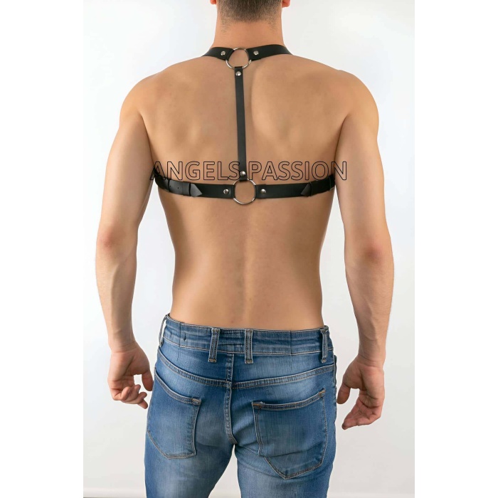 Erkek Deri İç Giyim - Erkek Deri Omuz Harness - Fantazi Erkek İç Giyim - Gay Giyim Modelleri