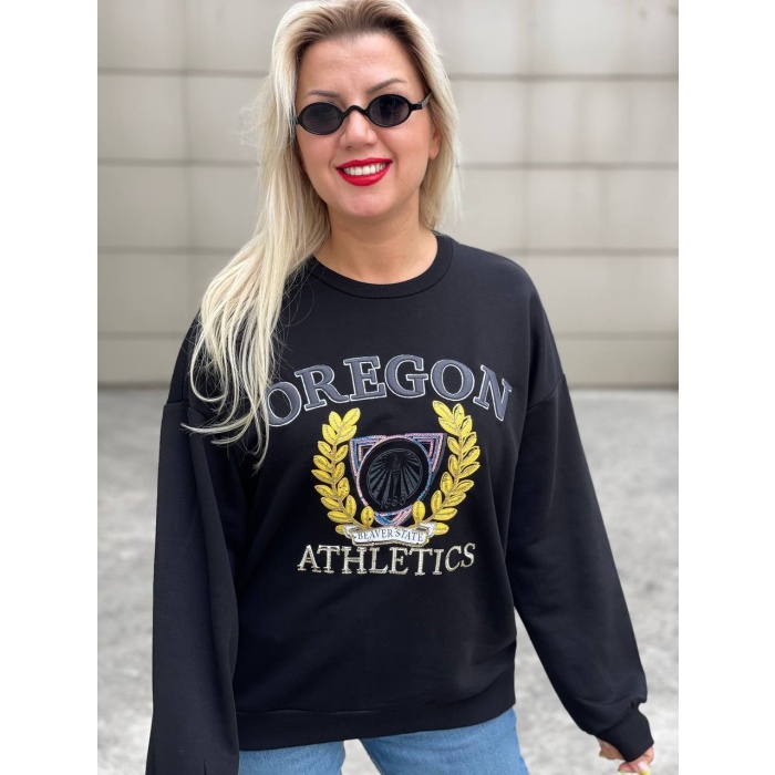 Oregon Sweat 3 İplik - Siyah