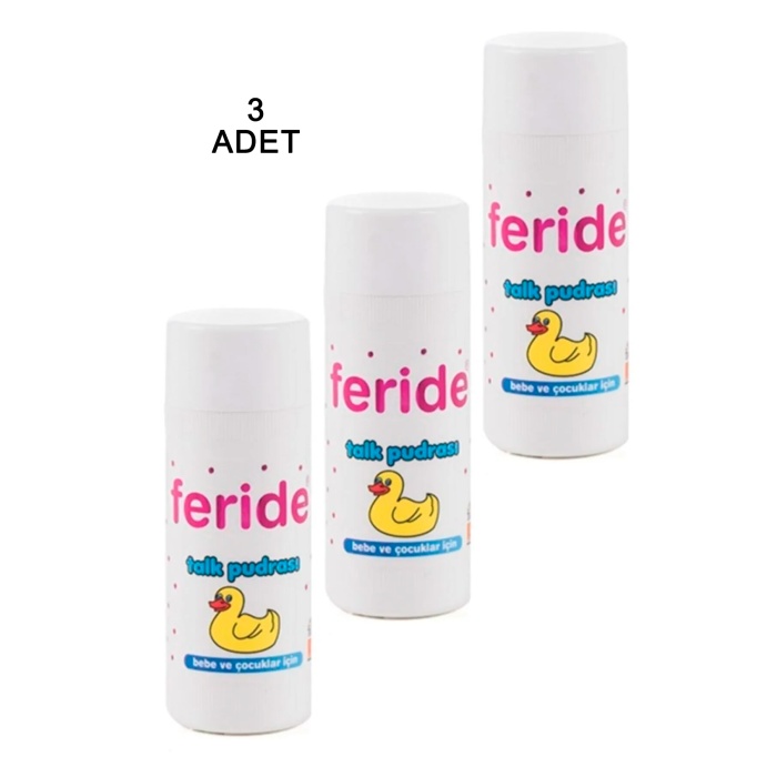 Feride Serpme Talk Pudrası 75 Gr. 3 Adet