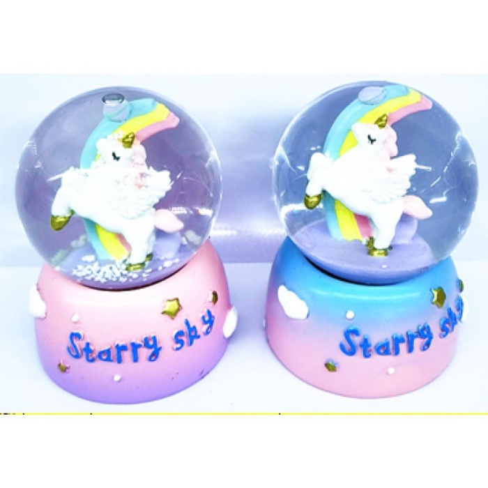 Unicorn Starry Sky Büyük Boy Kar Küresi