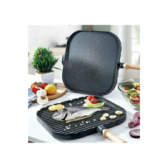 Cookware Çift Taraflı Kare Gözleme Tavası 36 Cm.