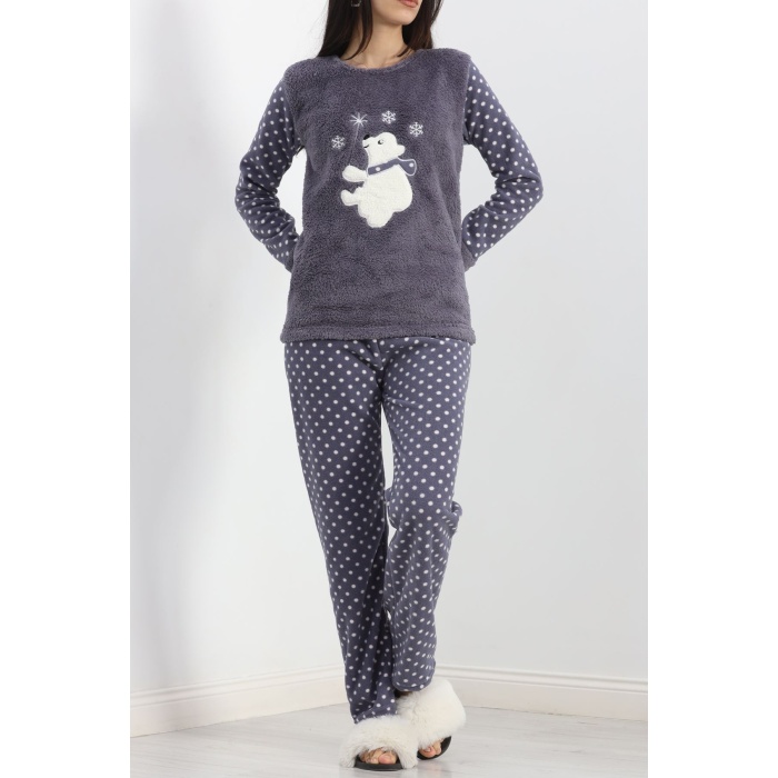 Polar Pijama Takımı Füme