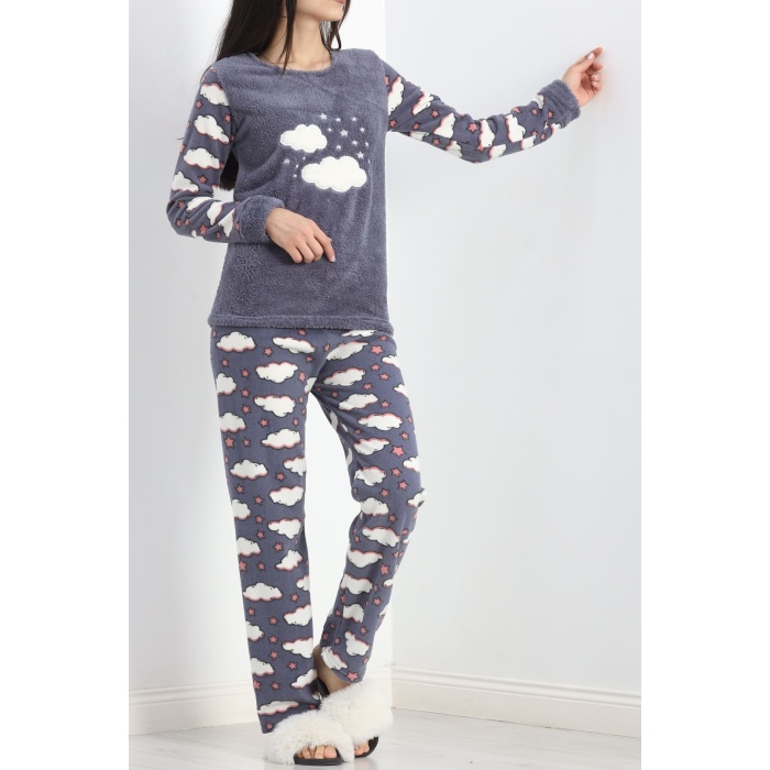 Polar Pijama Takımı Füme