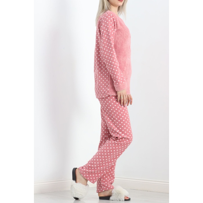 Polar Pijama Takımı Pudra