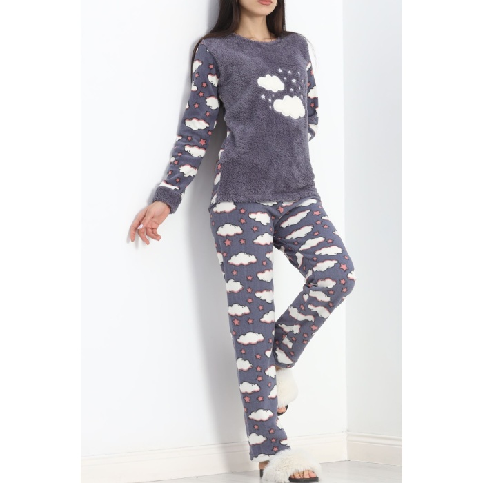 Polar Pijama Takımı Füme1