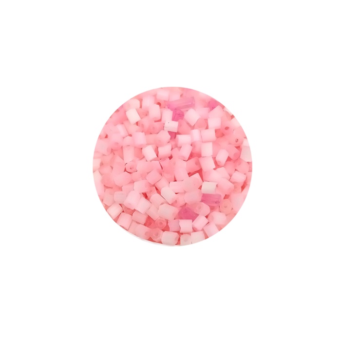 Kesme Cam Boncuk 2mm - 60 Gram - Şeker Pembe