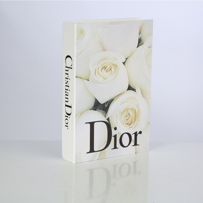 Dior Dekor Kitap Kutu - Beyaz