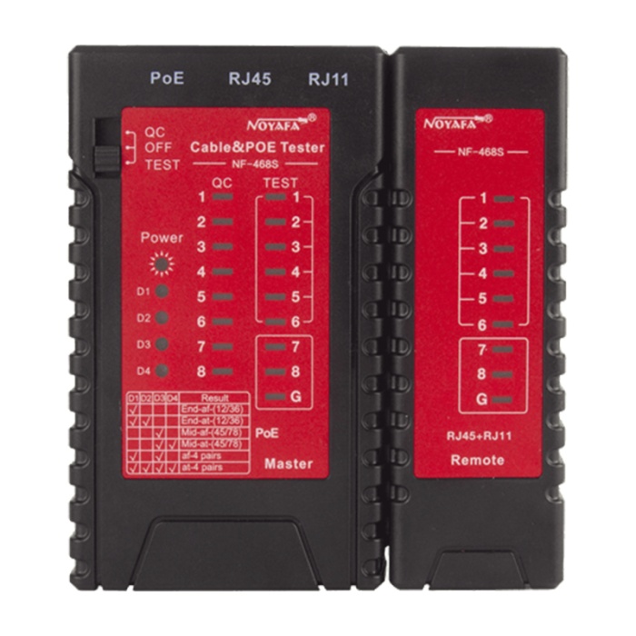 RJ45/RJ11/POE KABLO TEST CİHAZI NF-468S (4549)