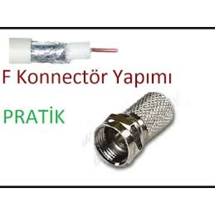 EF VİDA 50 PARÇA  UYDU KONNEKTÖR RG-6-F (4549)