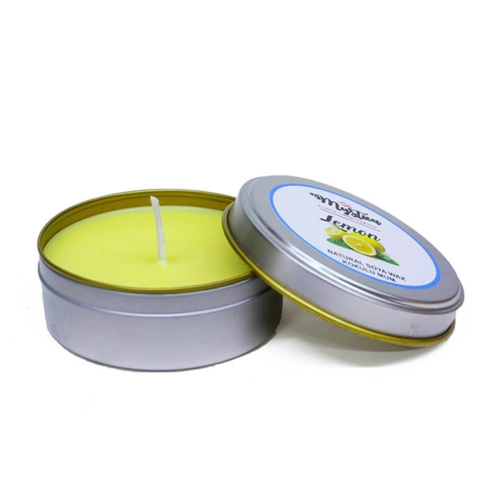 Soya Wax Mum Kokulu Tenekede Lemon