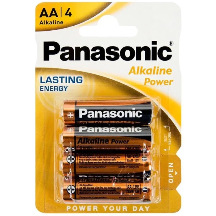 PANASONİC LR06 ALKALİN 1.5 VOLT POWER AA 4LÜ KALEM PİL (4549)