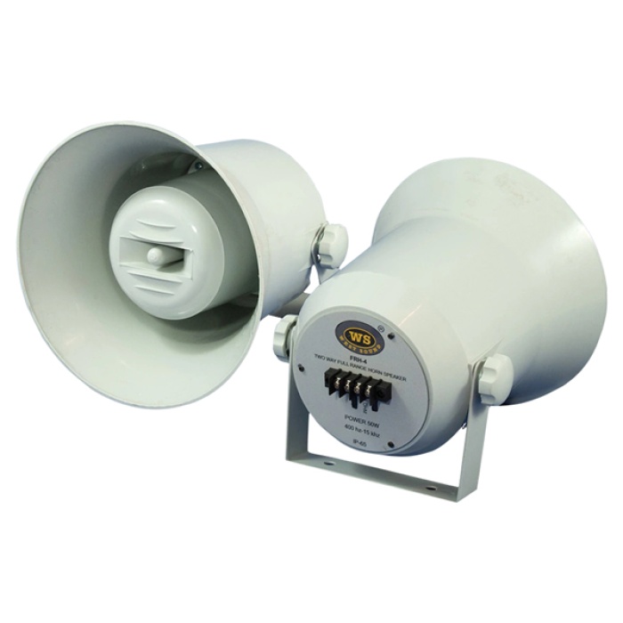 WESTSOUND FRH-4TR 10 CM 40 WATT 100V IP65 PLASTİK HORN HOPARLÖR TRAFOLU (4549)