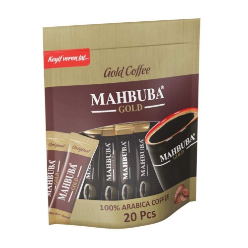 Mahbuba Çözünebilir %100 Arabica Hazır Gold Kahve Tam Kıvamında 20x2gr