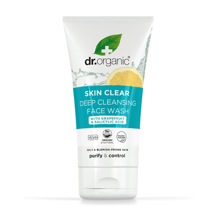 DR.ORGANIC SKIN CLEAR FACE WASH 125ML