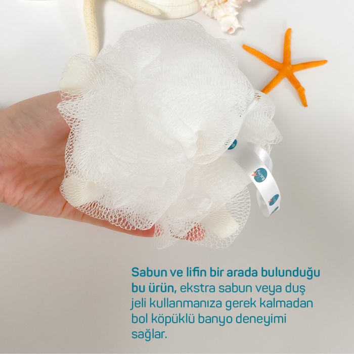 BALMY BEYAZ SABUNLU BANYO LİFİ