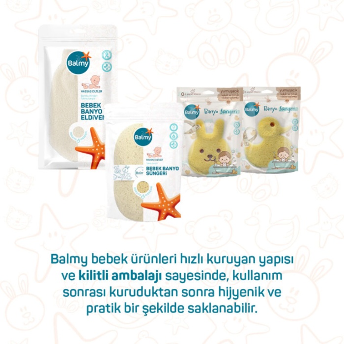 BALMY BEBEK BANYO SÜNGERİ