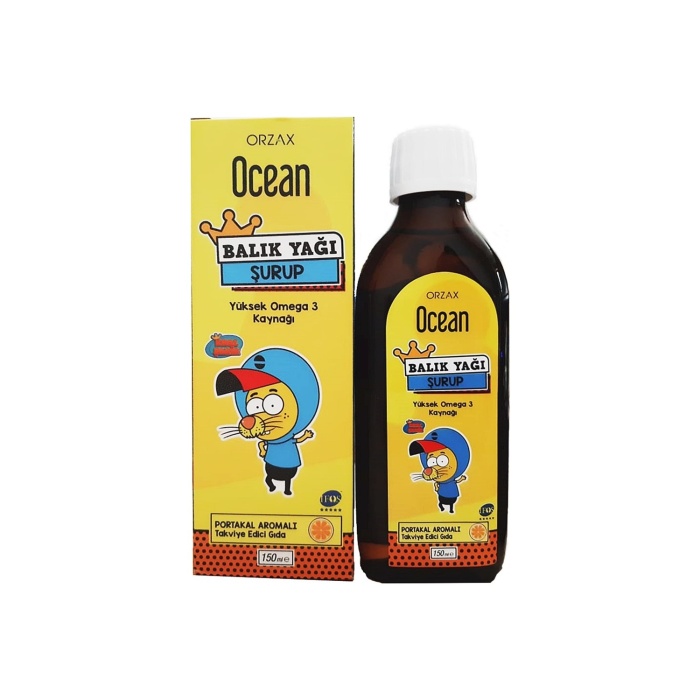 Ocean Balık Yağı Şurup Portakal Aromalı 150 ml