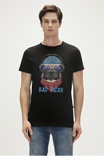 Bad Bear Reckless 3D Tişört - Siyah