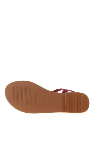 Vero Moda Kadın Sandalet-Bordo