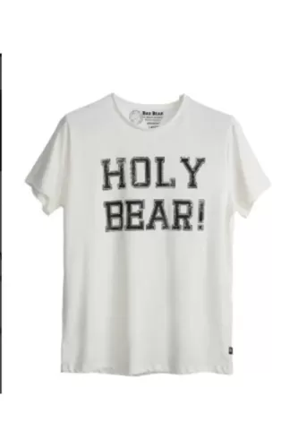 Bad Bear Holy Bear Tee T-Shirt-Beyaz